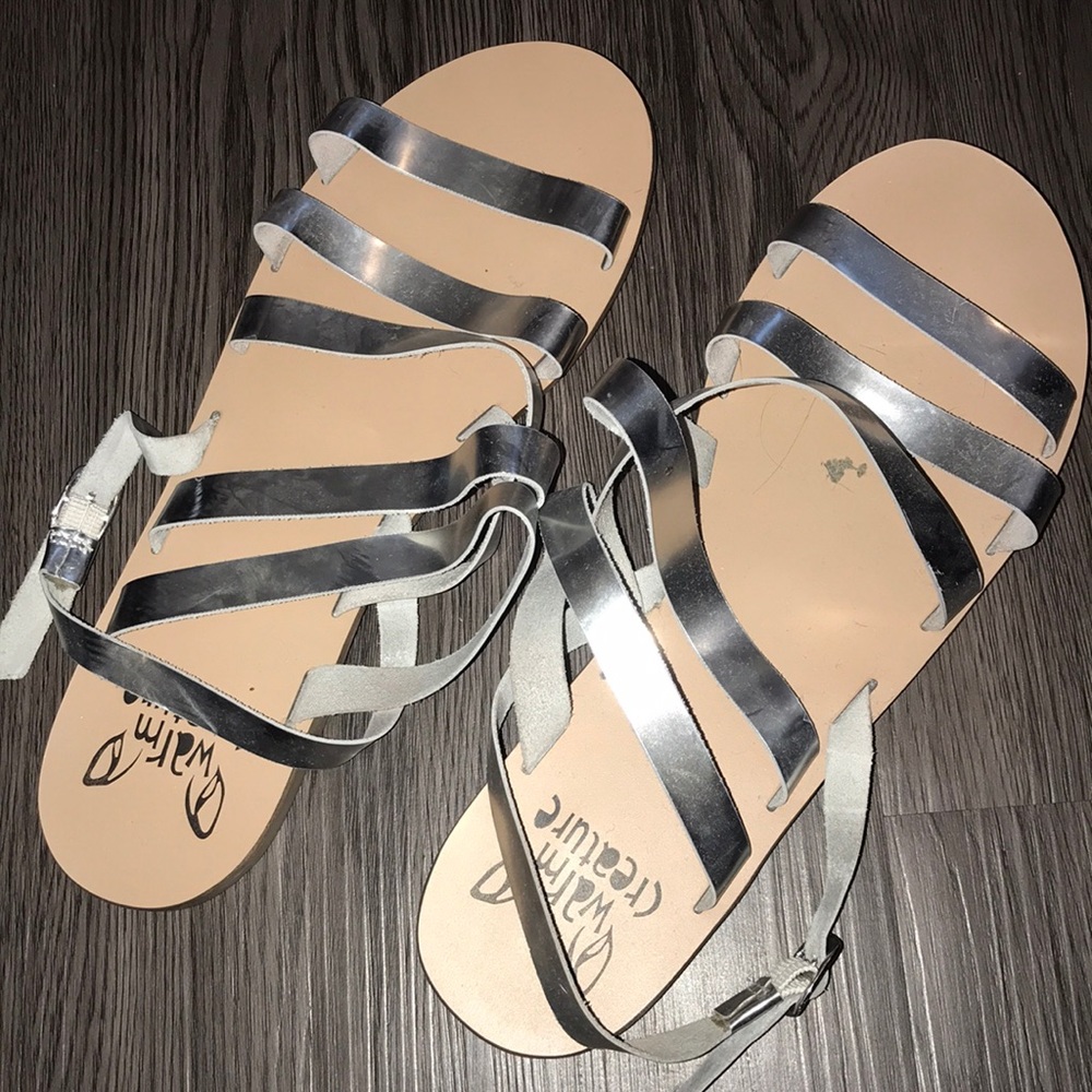 Silver Sandals - image 1